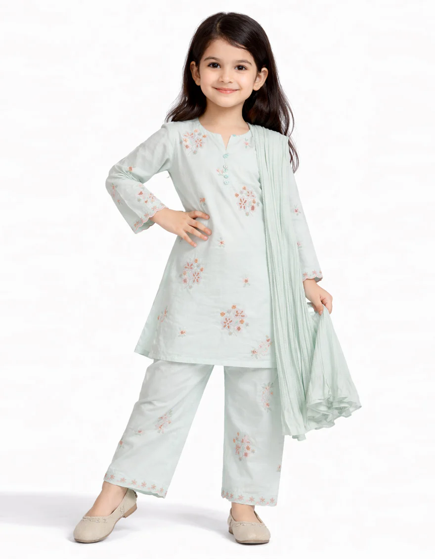 BLUE LAWN 3PC STITCHED | JGK-S-JGP-26-1718 FB/TABLE CLOTH-5