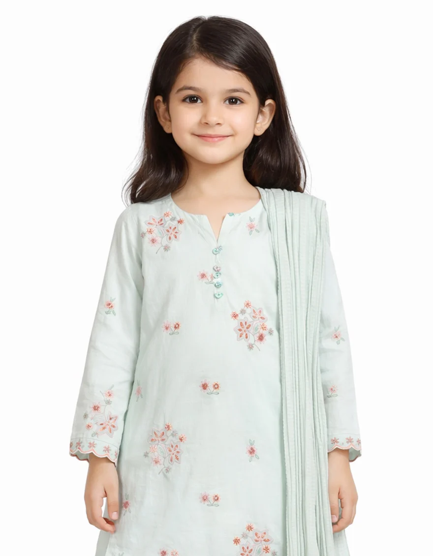 BLUE LAWN 3PC STITCHED | JGK-S-JGP-26-1718 FB/TABLE CLOTH-5 - Image 2