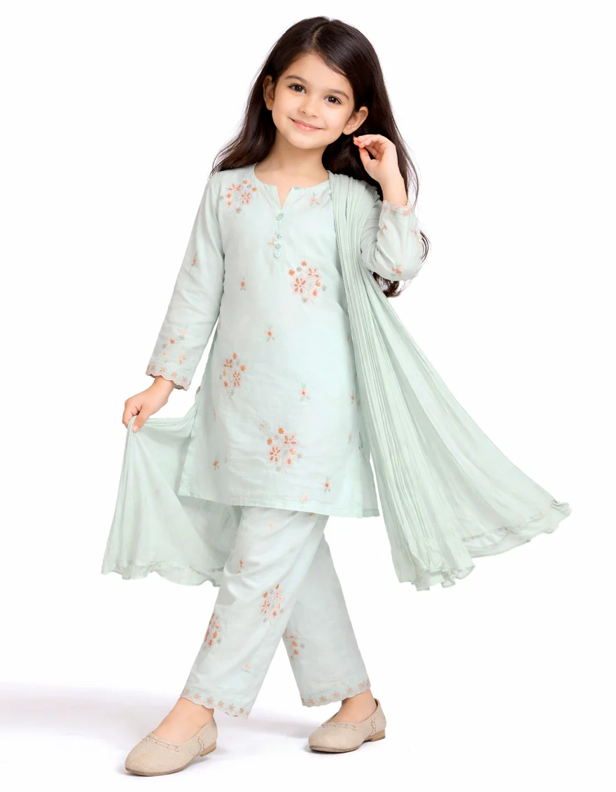BLUE LAWN 3PC STITCHED | JGK-S-JGP-26-1718 FB/TABLE CLOTH-5 - Image 3