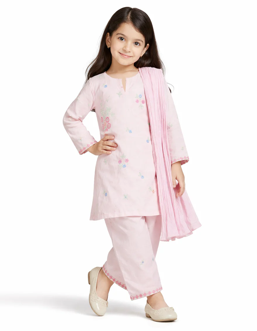 PINK LAWN 3PC STITCHED | JGK-S-JGP-26-1719 FB/TABEL CLOTH-06 - Image 3