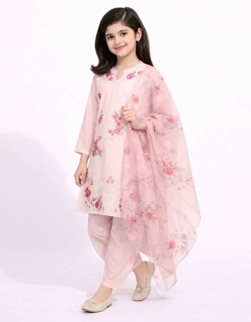 PINK LAWN 3PC STITCHED | JGK-S-JGP-26-1720 FB/SCHIFFLI FLORAL-A-01