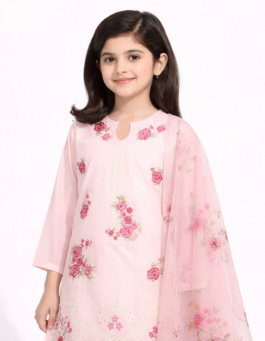 PINK LAWN 3PC STITCHED | JGK-S-JGP-26-1720 FB/SCHIFFLI FLORAL-A-01 - Image 2