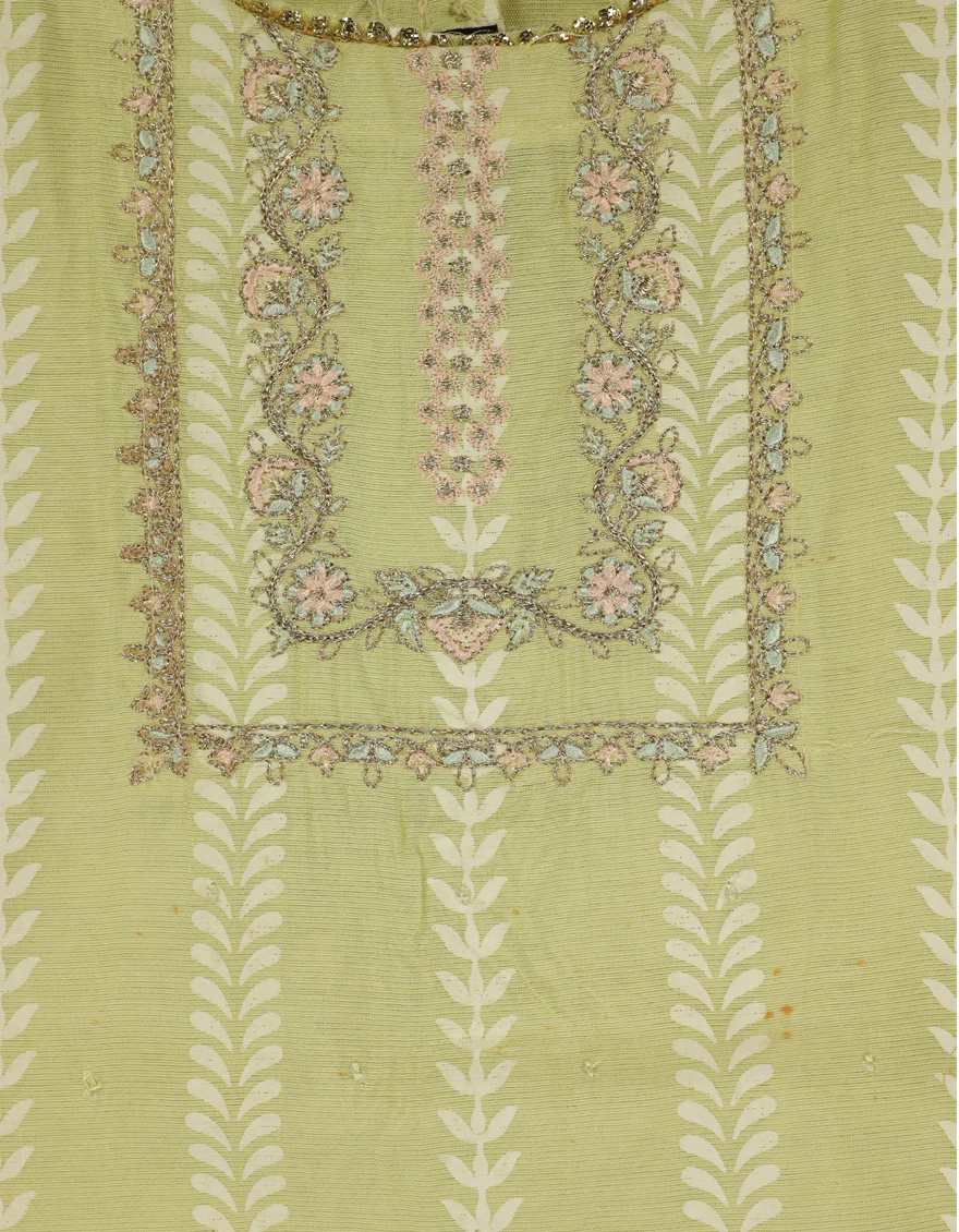 GREEN COTTON SILK 3PC STITCHED | JGK-S-JIF-26-1727 FB/IRIS-05 - Image 3