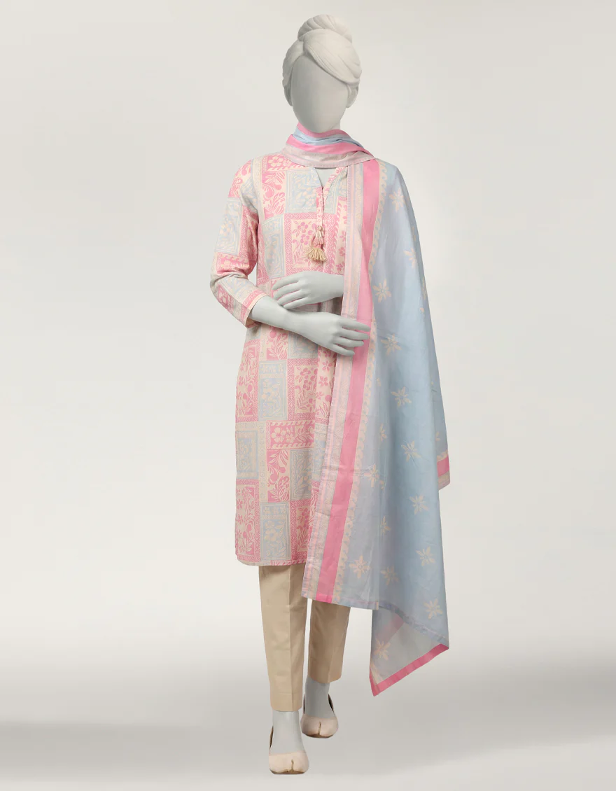 MULTICOLOR LAWN 3PC STITCHED | JGK-S-JTP-26-677 FB/POP TRIBE-01