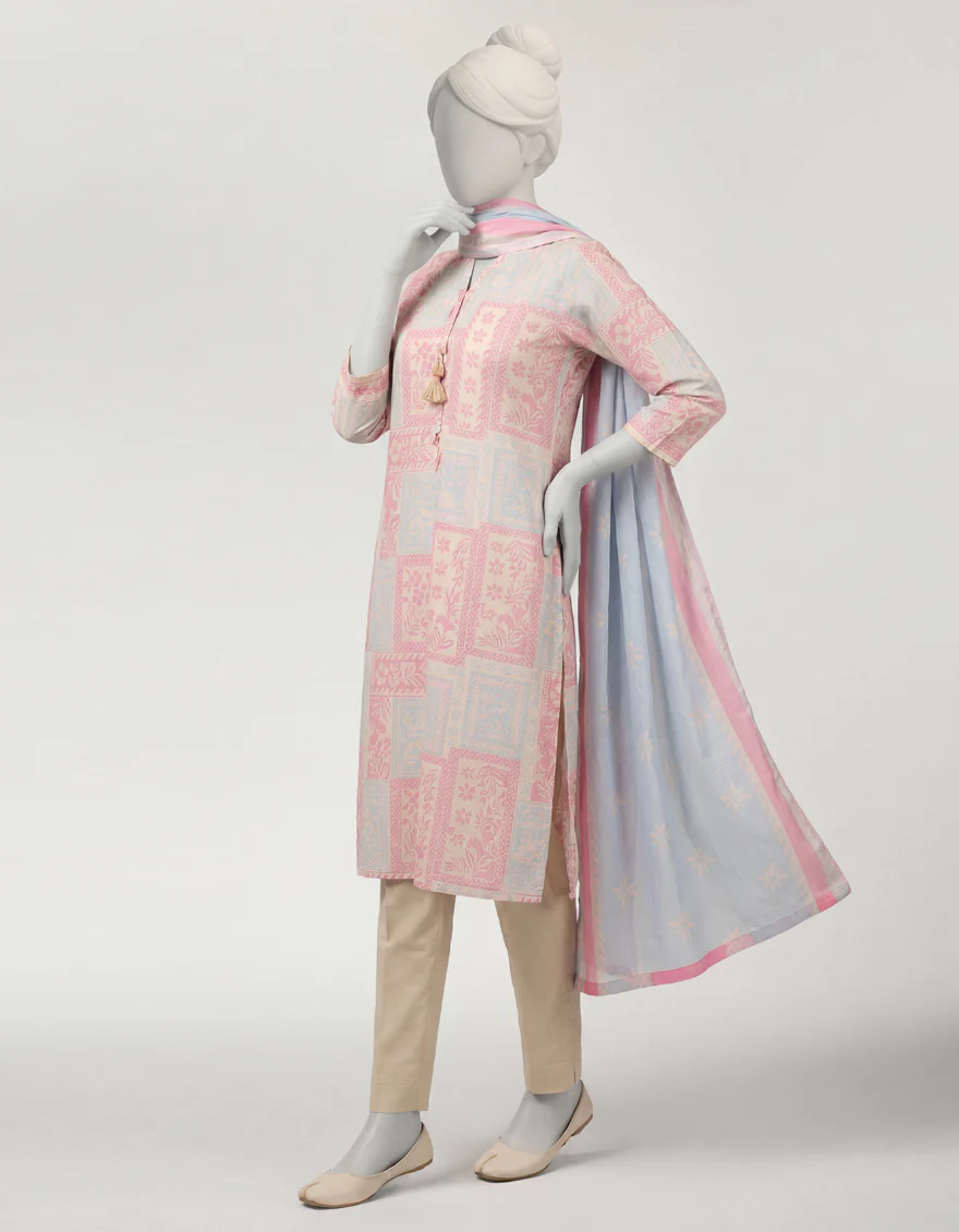 MULTICOLOR LAWN 3PC STITCHED | JGK-S-JTP-26-677 FB/POP TRIBE-01 - Image 3