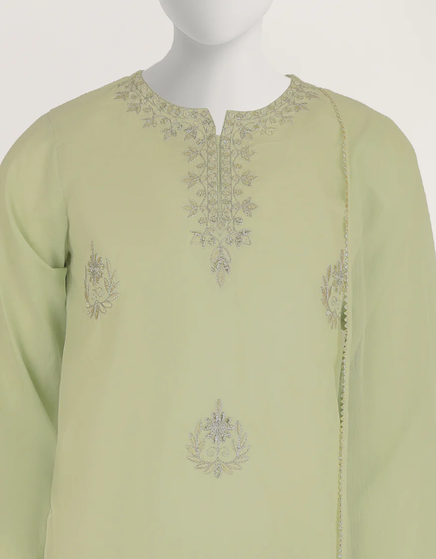 GREEN LAWN 3PC STITCHED | JGK-S-JTP-26-682 FB/FOIL GOTA-02 - Image 3