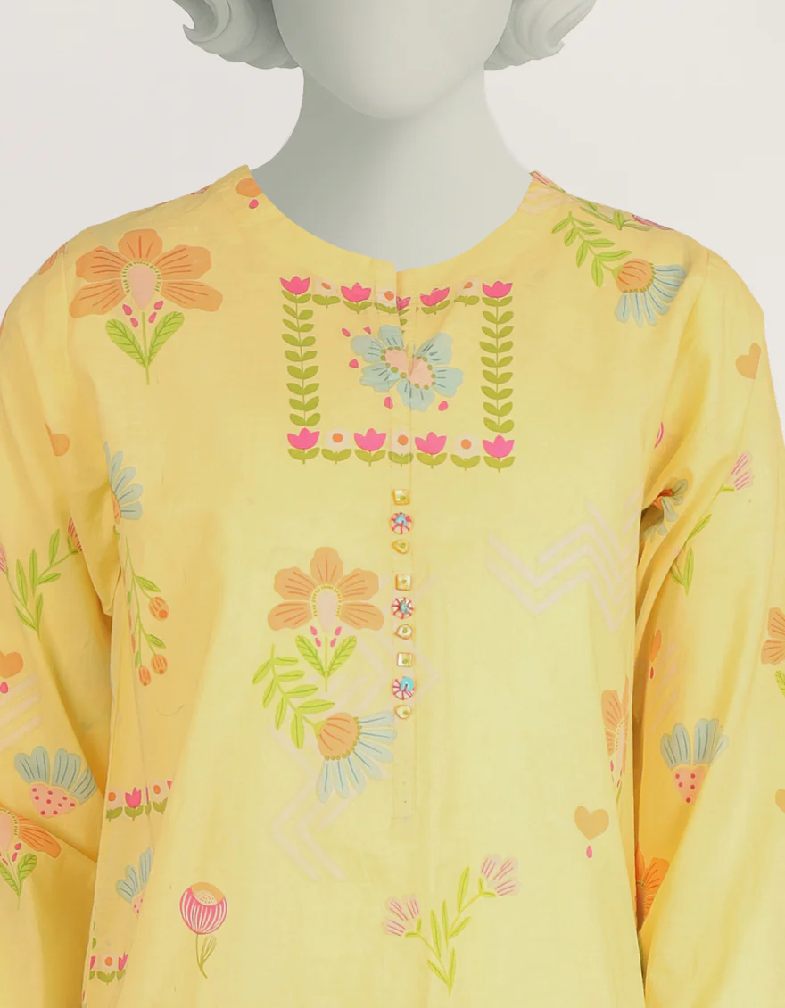 YELLOW LAWN 2PC STITCHED | JGK-S-JTST-26-581 FB/MOOD SWIRL-1 - Image 3
