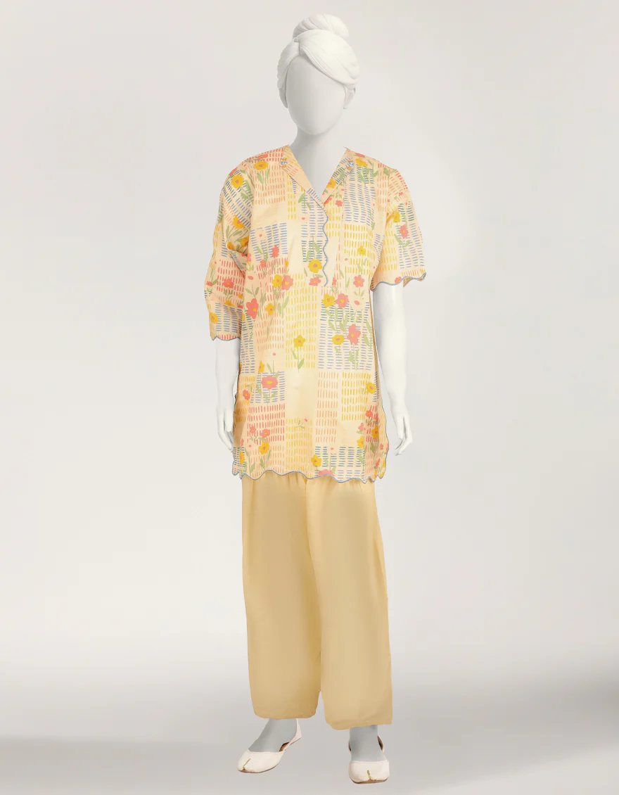 OFF WHITE LAWN 2PC STITCHED | JGK-S-JTST-26-582 FB/MOOD SWIRL-2 - Image 4