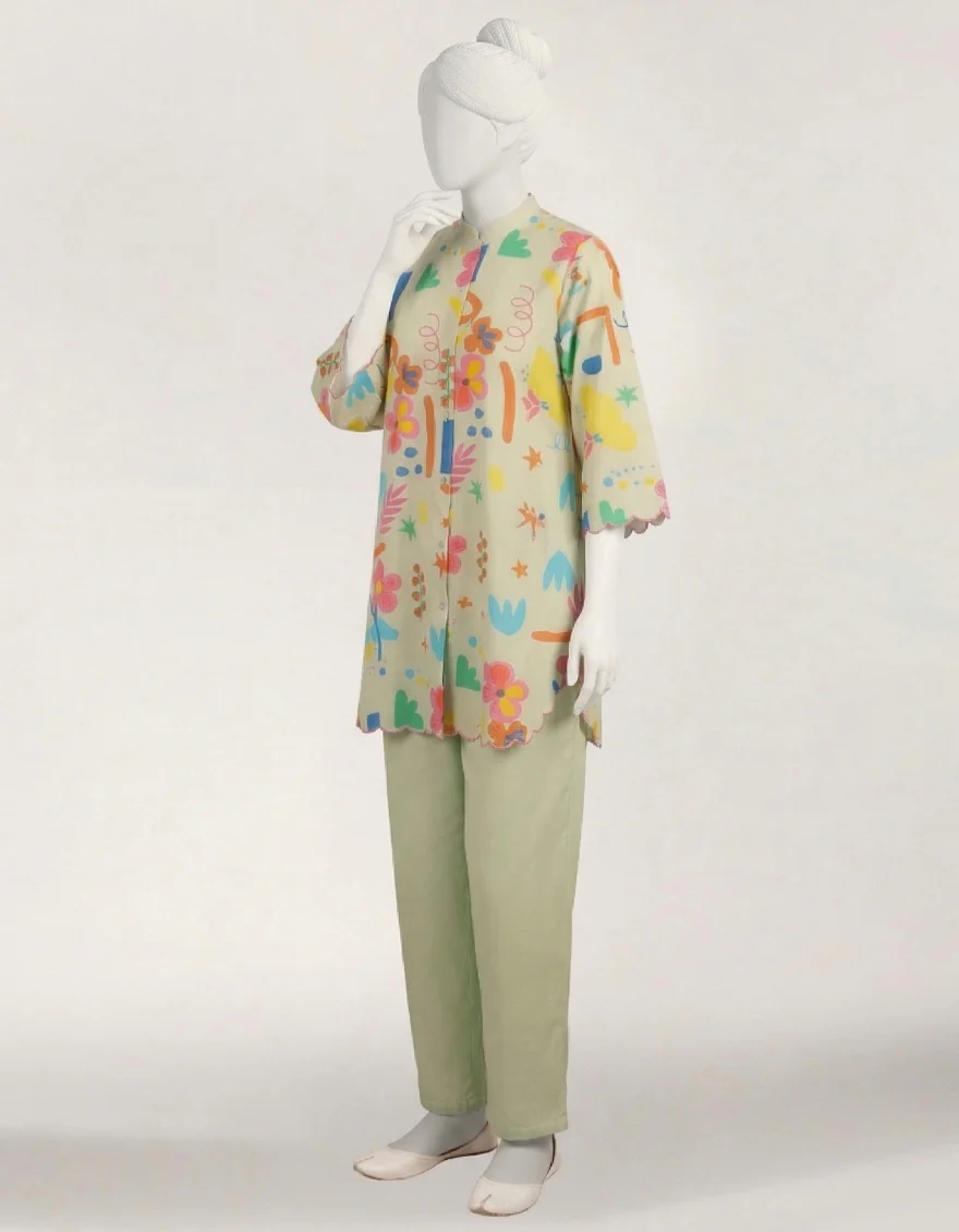 LIGHT GREEN LAWN 2PC STITCHED | JGK-S-JTST-26-584 FB/MOOD SWIRL-4 - Image 3