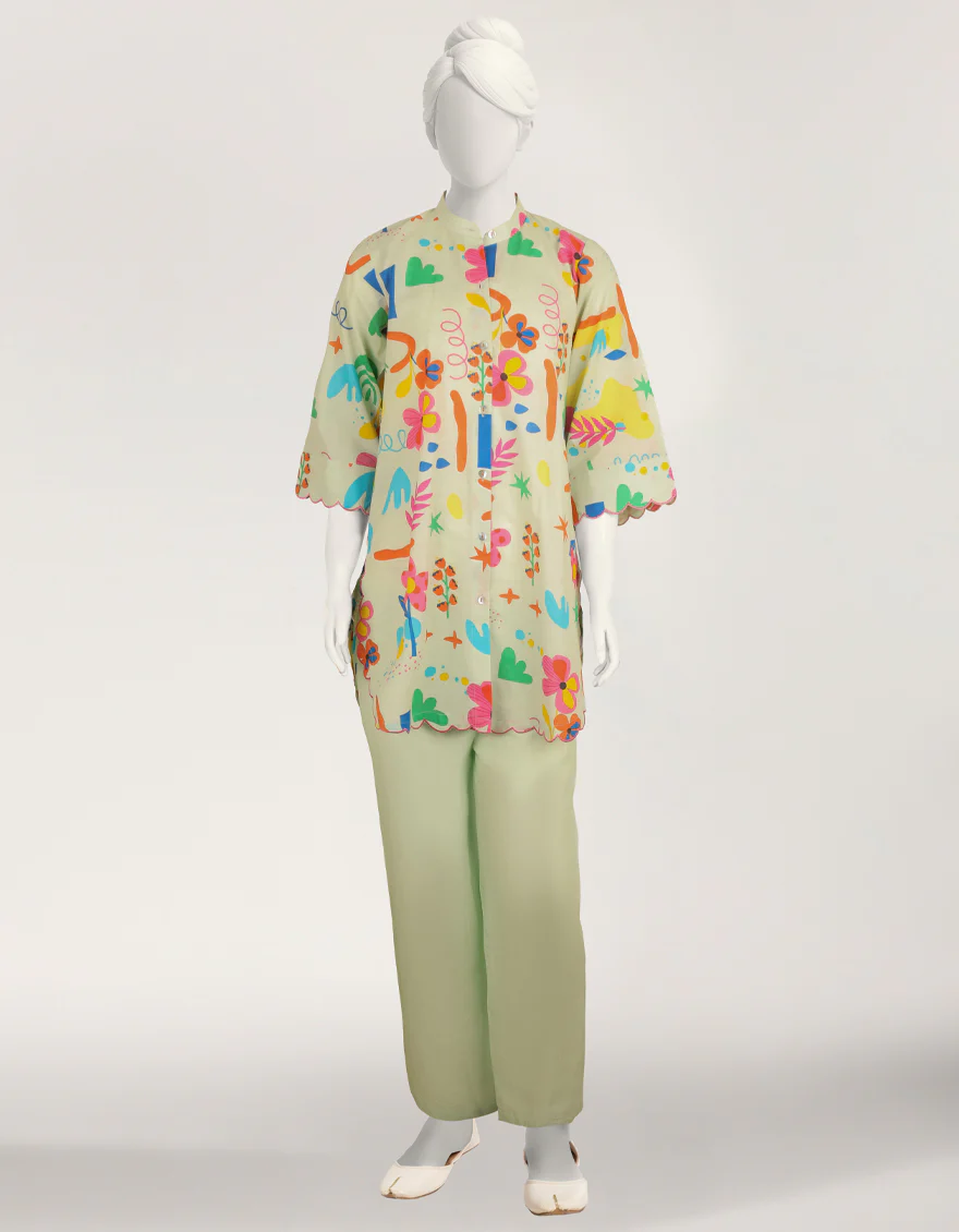 LIGHT GREEN LAWN 2PC STITCHED | JGK-S-JTST-26-584 FB/MOOD SWIRL-4 - Image 5