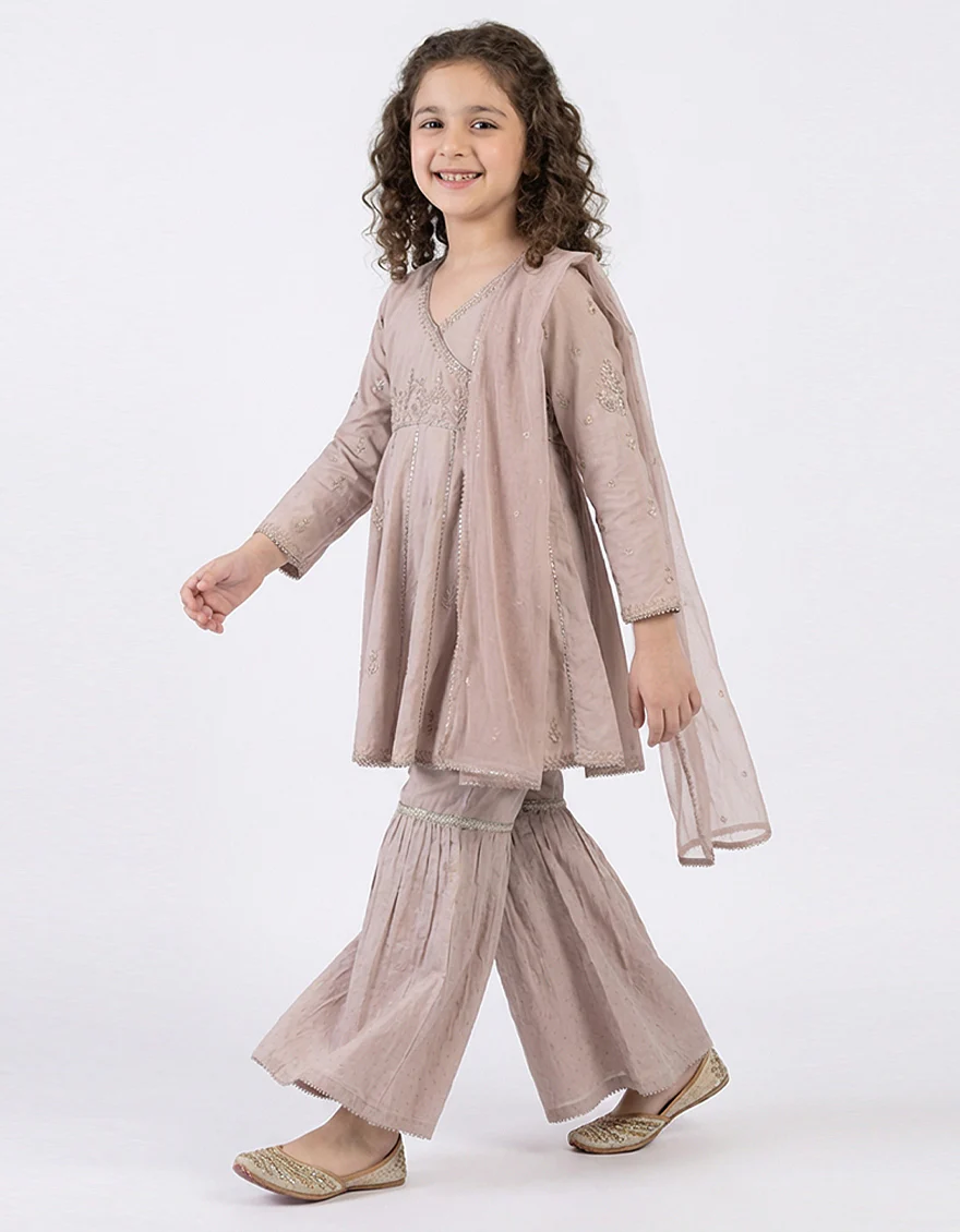 LILAC RAW SILK 3PC STITCHED | JGKL-S-JGF-26-1936 FB/SHIREEN-08 - Image 3