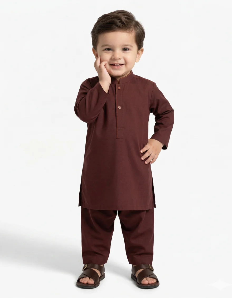 RUST KAMEEZ SHALWAR | JJIKS-A-20025/S26/JJ10838-CL