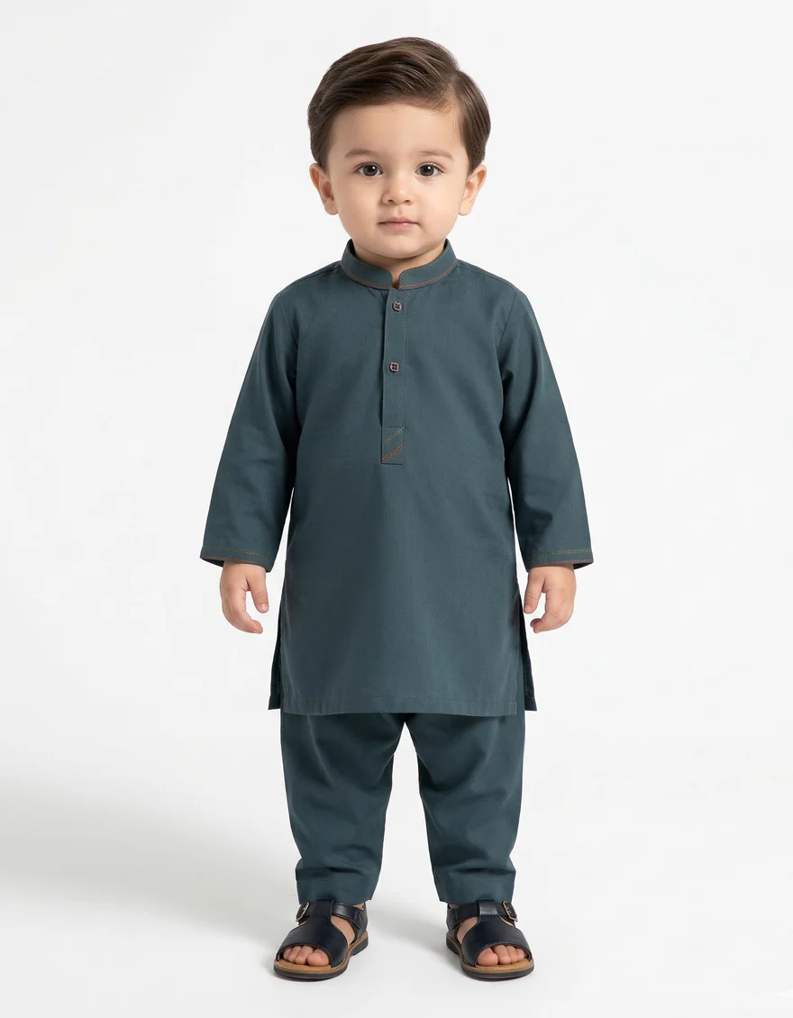 GREEN KAMEEZ SHALWAR | JJIKS-A-20057/S26/JJ10838-CL