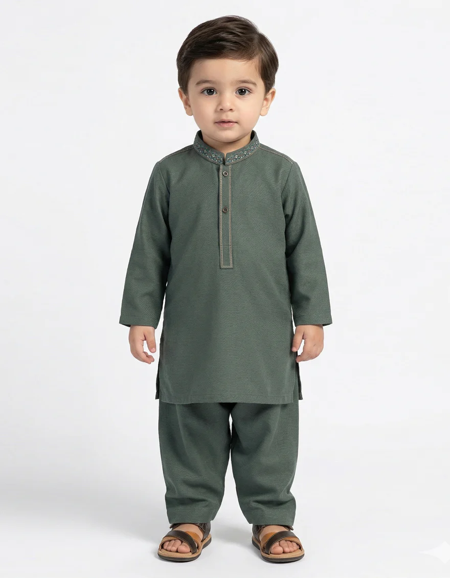 GREEN KAMEEZ SHALWAR | JJIKS-A-39721/S26/JJ10613-CL