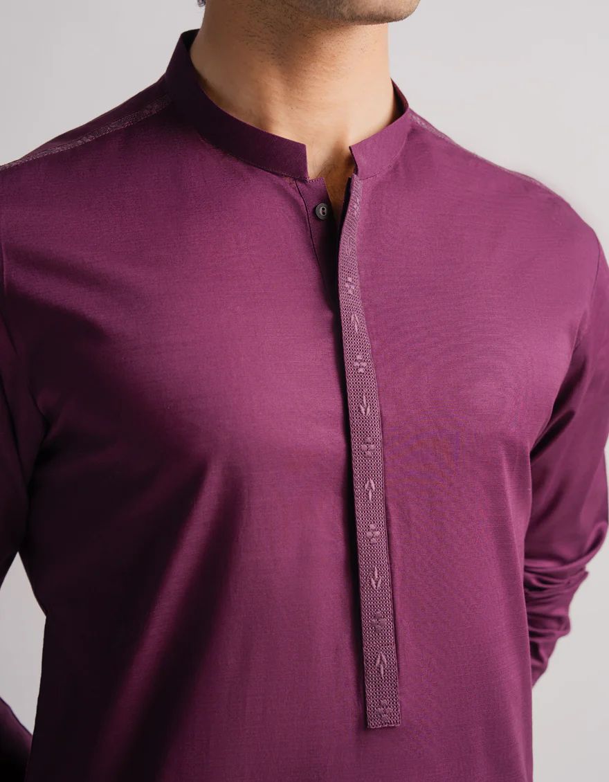 PURPLE COTTON KURTA | JJK-S-60015/S26/JJ10831-SF - Image 3