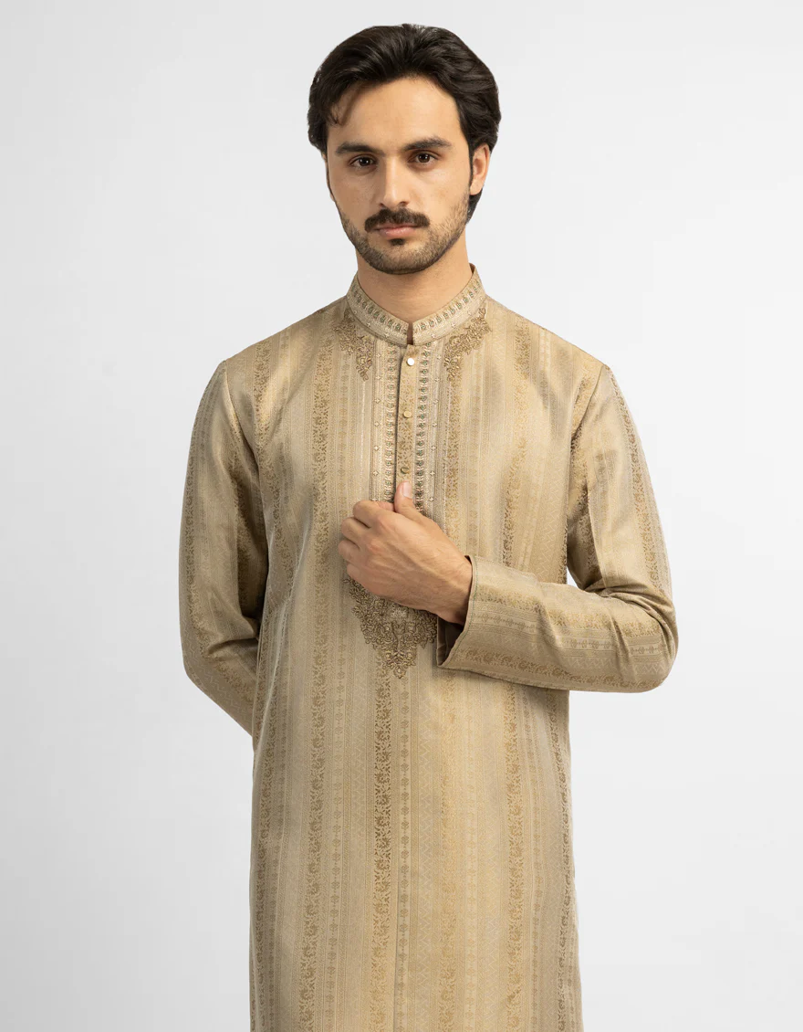 ANTIQ GOLD SPECIAL KURTA | JJK-SP-A-48323/S26/JJ10412-FL - Image 2