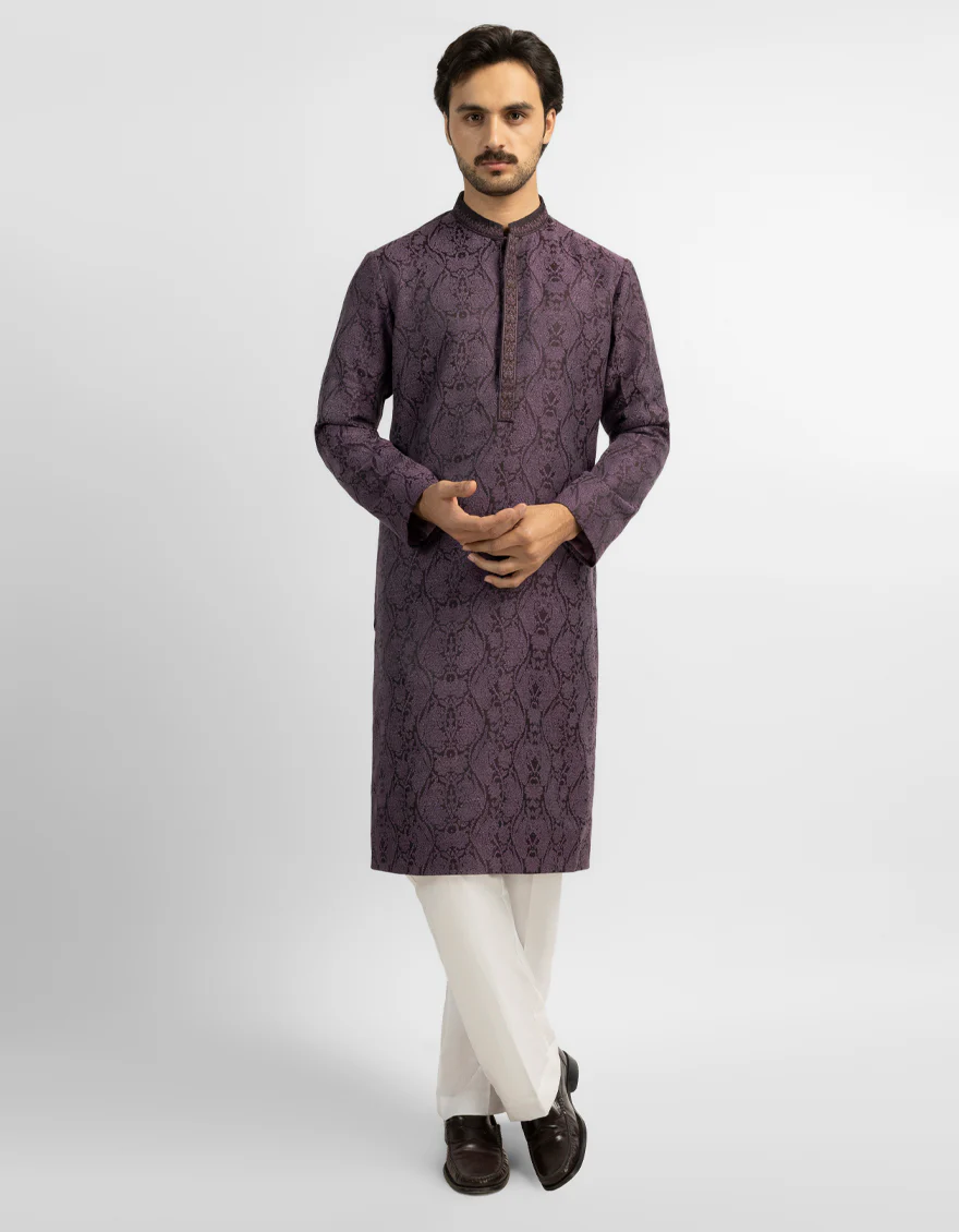 PURPLE SPECIAL KURTA | JJK-SP-A-48378/S26/JJ10363-FL