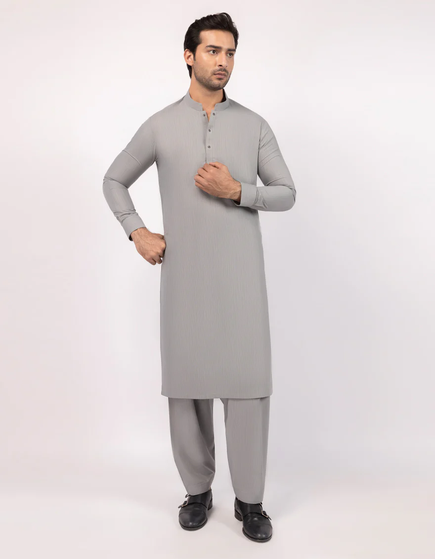 GREY KURTA TROUSERS | JJKP-A-33815/S26/JJ10860-CL