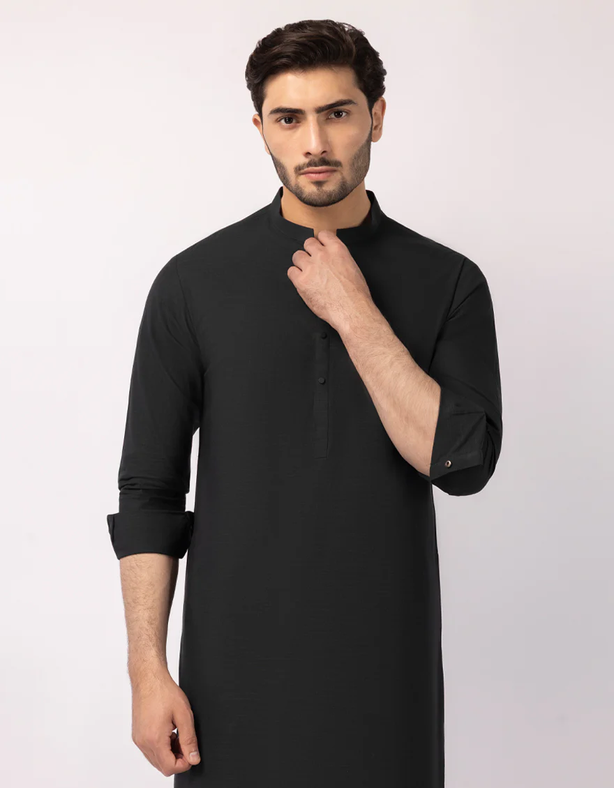BLAK GREEN COTTON KURTA TROUSERS | JJKP-A-33829/S26/JJ10021-PN - Image 2