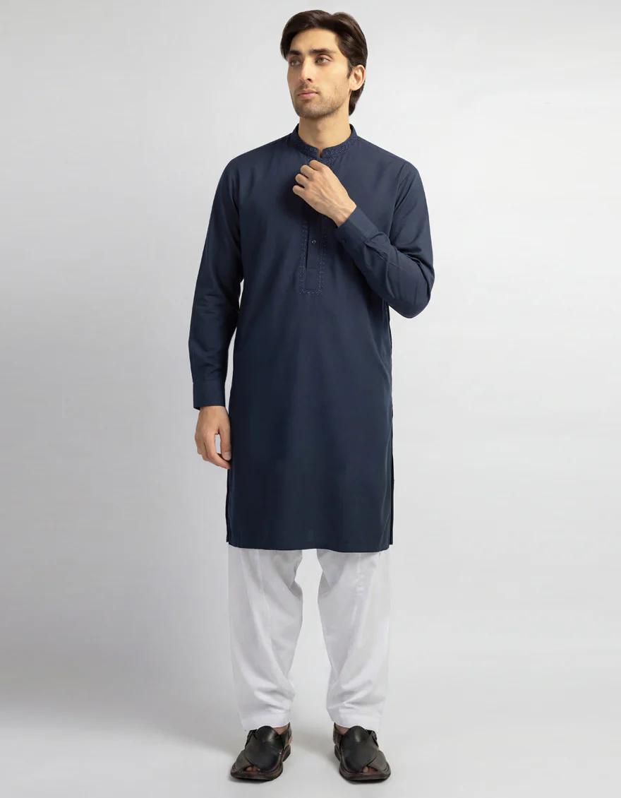 TEAL BLUE KURTA TROUSERS | JJKP-A-33936/S26/JJ10591-CL
