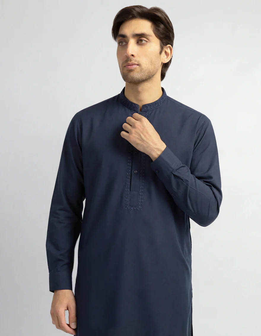 TEAL BLUE KURTA TROUSERS | JJKP-A-33936/S26/JJ10591-CL - Image 2