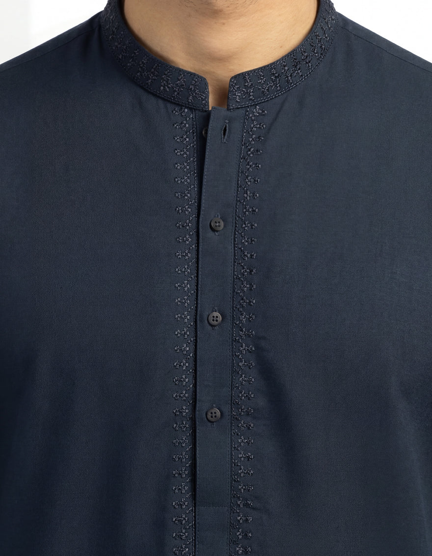 TEAL BLUE KURTA TROUSERS | JJKP-A-33936/S26/JJ10591-CL - Image 3