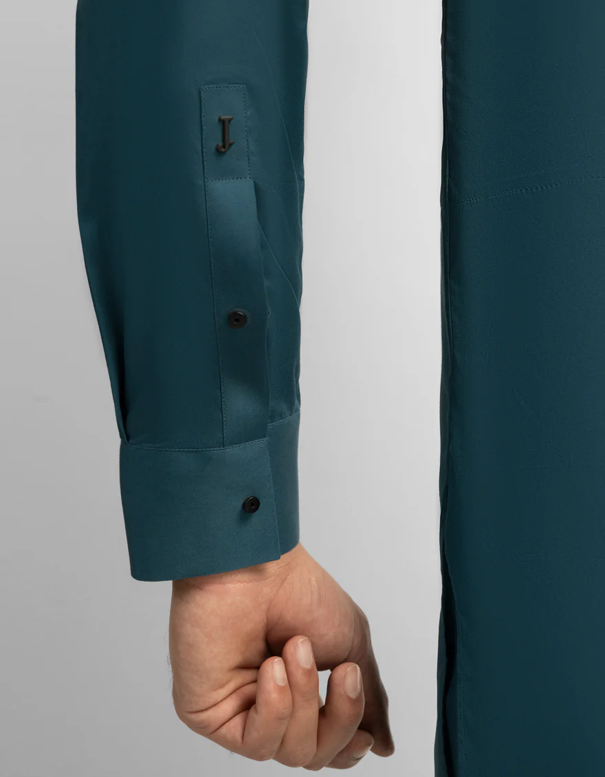 TURQUOISE BLUE COTTON KURTA TROUSERS | JJKP-A-47627/S26/JJ10645-PN - Image 4