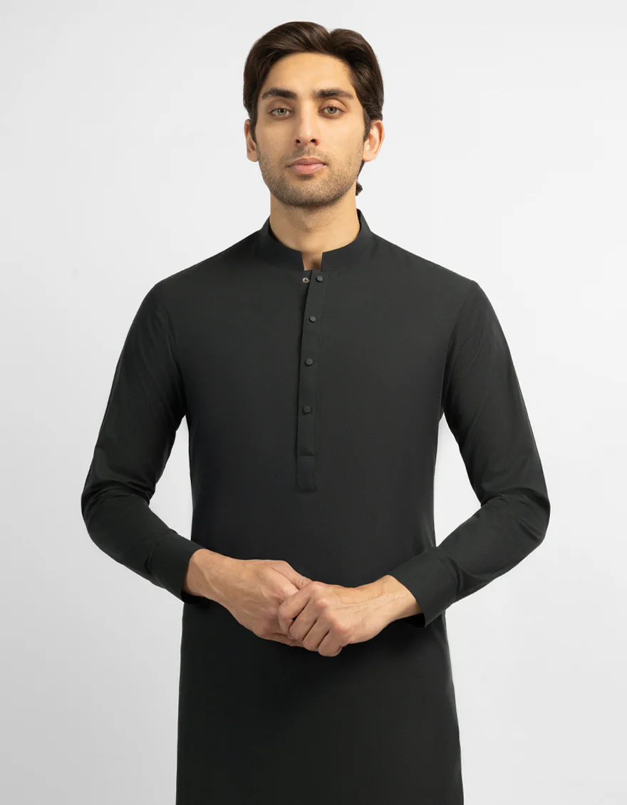 DARK GREEN KURTA TROUSERS | JJKP-A-47633/S26/JJ10886-PN - Image 2