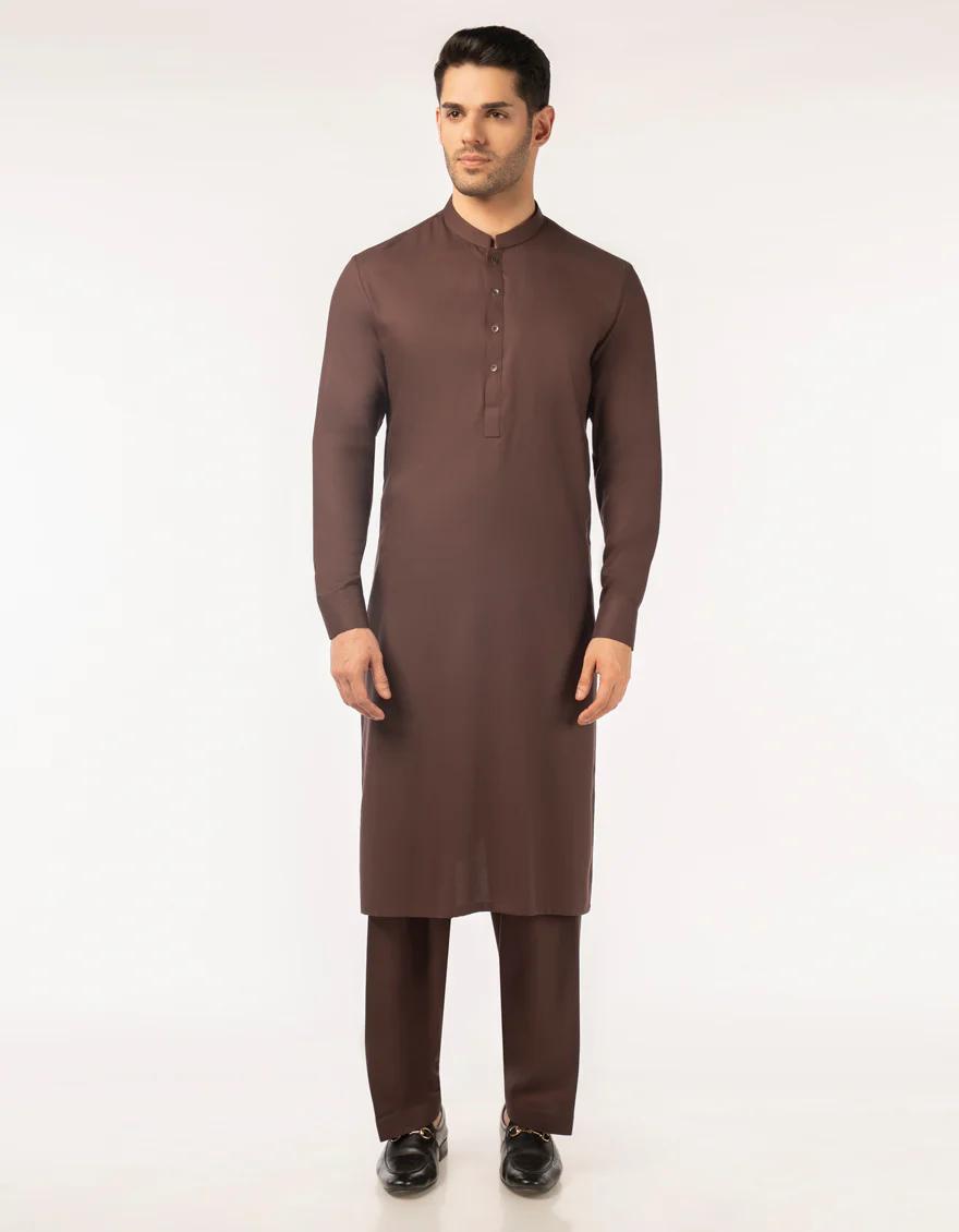 BROWN KURTA TROUSERS | JJKP-A-48504-AP/S26/JJ10551-PN