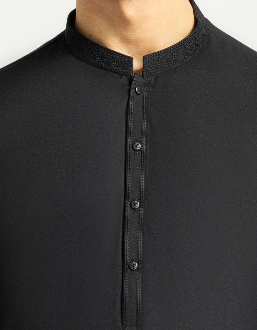 BLACK KURTA TROUSERS | JJKP-A-60003/S26/JJ10791-SF - Image 3