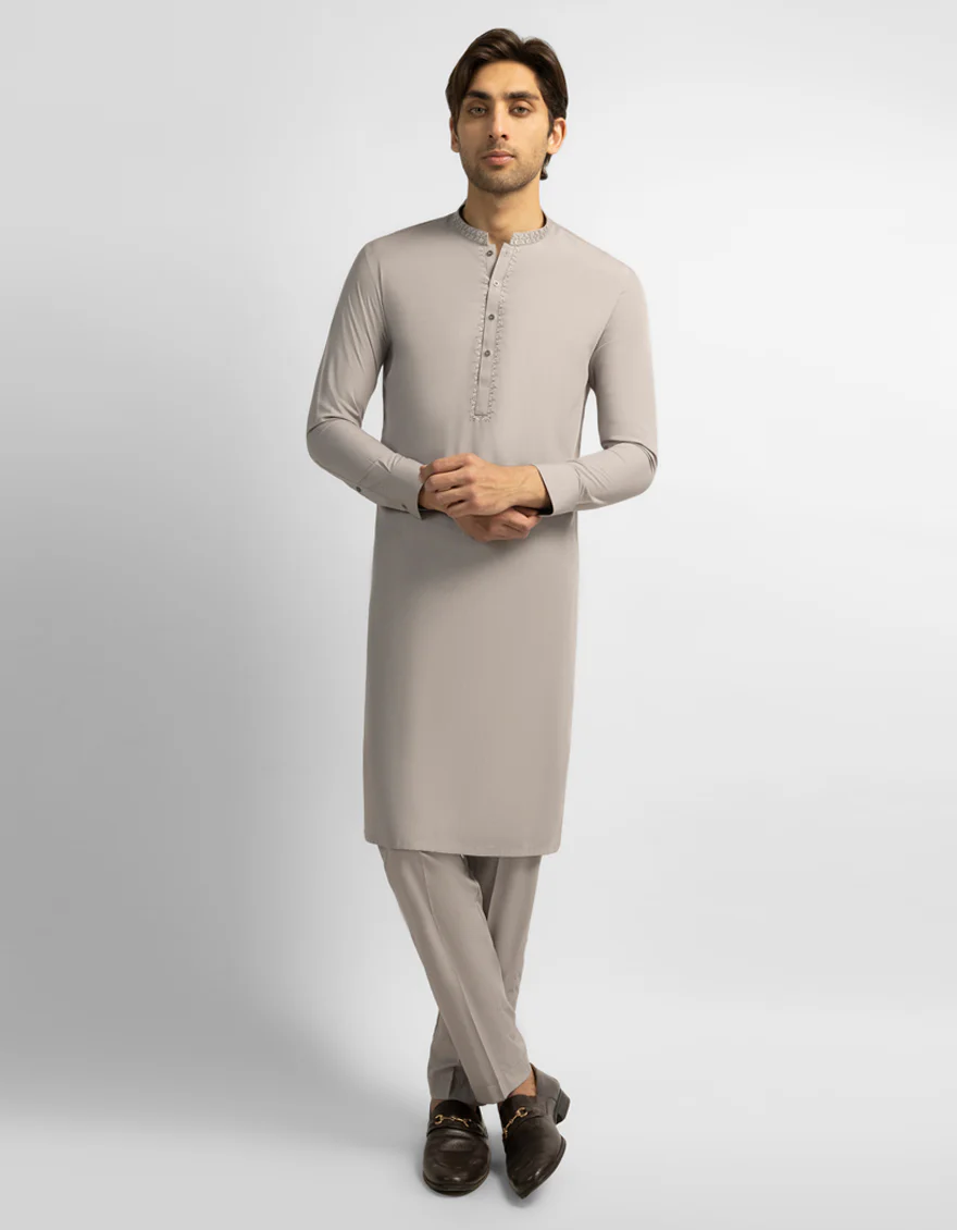 GREY KURTA TROUSERS | JJKP-A-60007/S26/JJ10557-CL