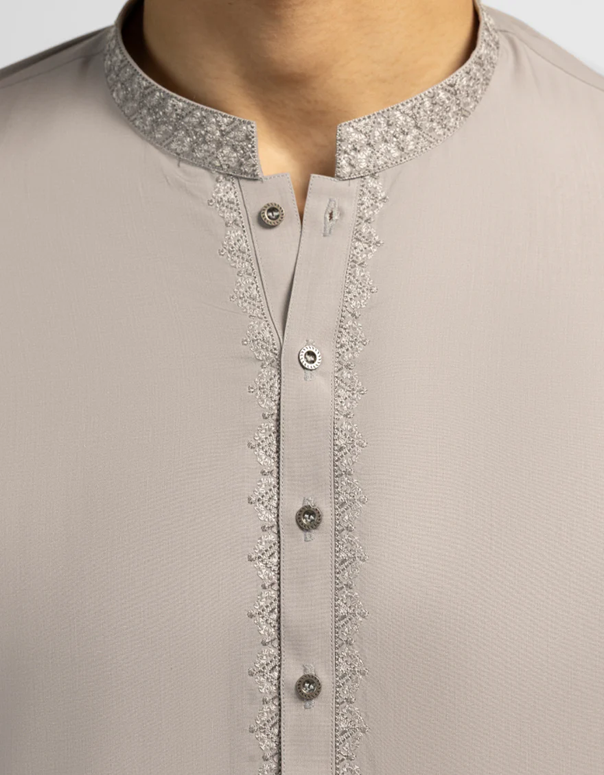 GREY KURTA TROUSERS | JJKP-A-60007/S26/JJ10557-CL - Image 3