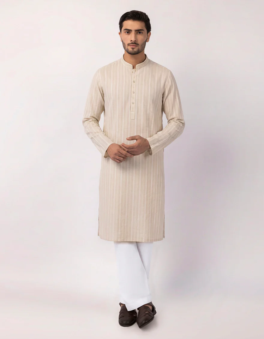 OFF WHITE COTTON KURTA TROUSERS | JJKP-S-33937/S26/JJ10846-SF