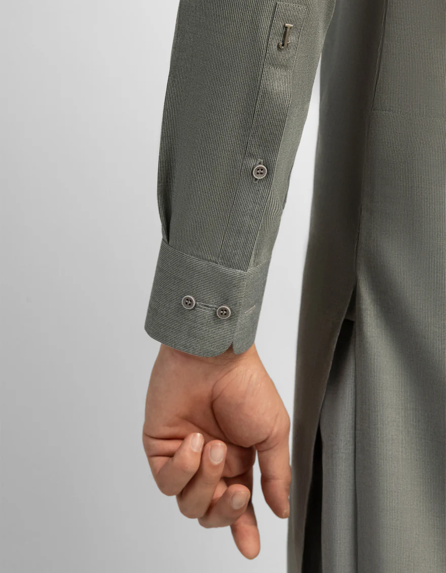 ASH GREY KURTA TROUSERS | JJKP-S-33977/S26/JJ10927-CL - Image 4