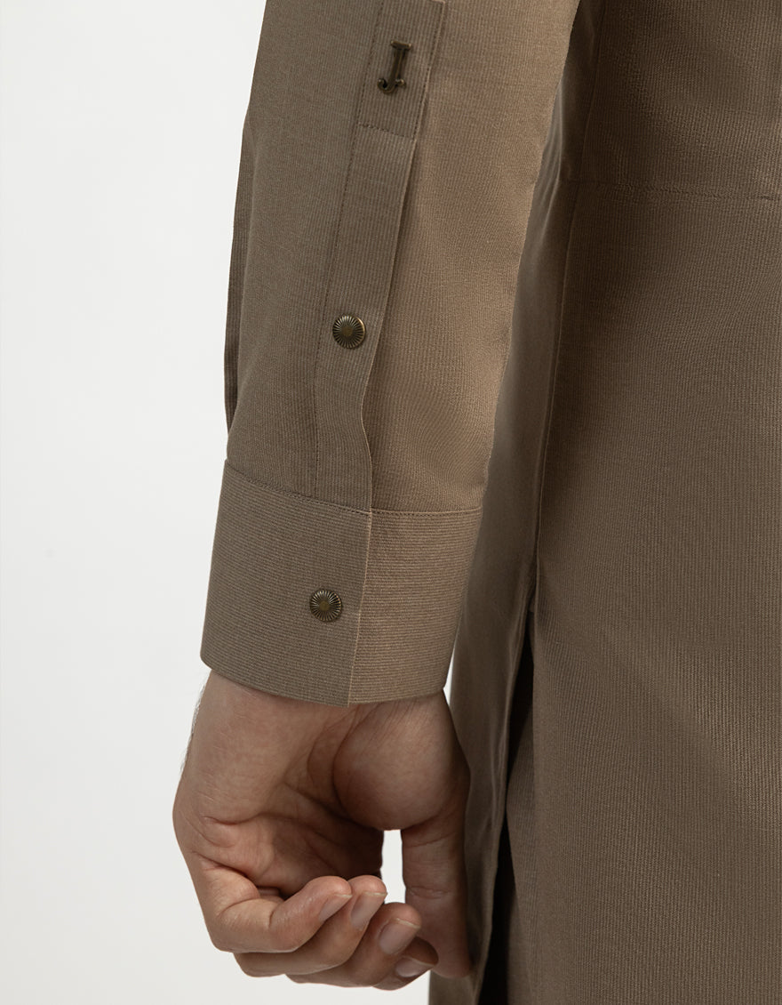 MOCHA KURTA TROUSERS | JJKP-S-60073/S26/JJ10591-CL - Image 4