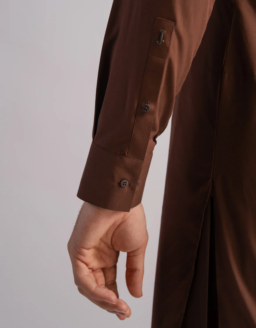 BROWN KAMEEZ SHALWAR | JJKS-A-33995/S26/JJ10565-SF - Image 4