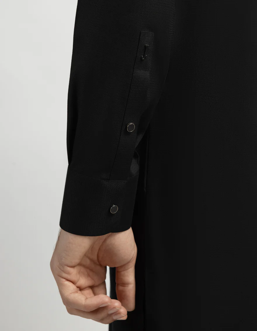 BLACK KAMEEZ SHALWAR | JJKS-A-47617/S26/JJ10817-PN - Image 4