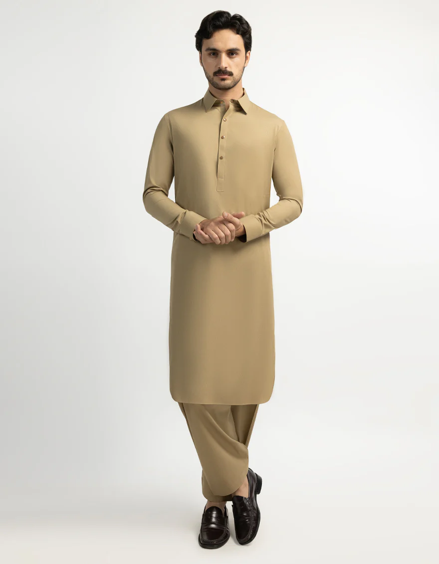 BROWN KAMEEZ SHALWAR | JJKS-A-47661/S26/JJ10664-CL