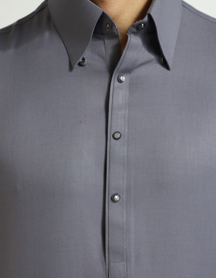 DARK GREY KAMEEZ SHALWAR | JJKS-A-48368/S26/JJ10870-FL - Image 3