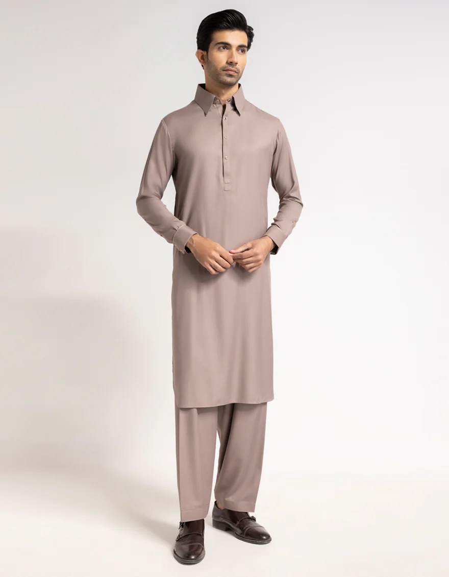 BROWN KAMEEZ SHALWAR | JJKS-A-48369/S26/JJ10870-FL