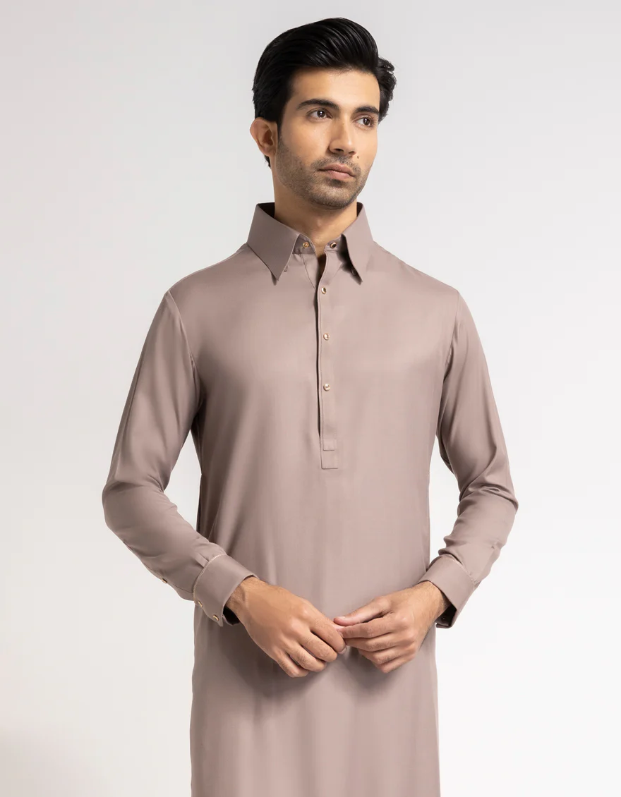 BROWN KAMEEZ SHALWAR | JJKS-A-48369/S26/JJ10870-FL - Image 2