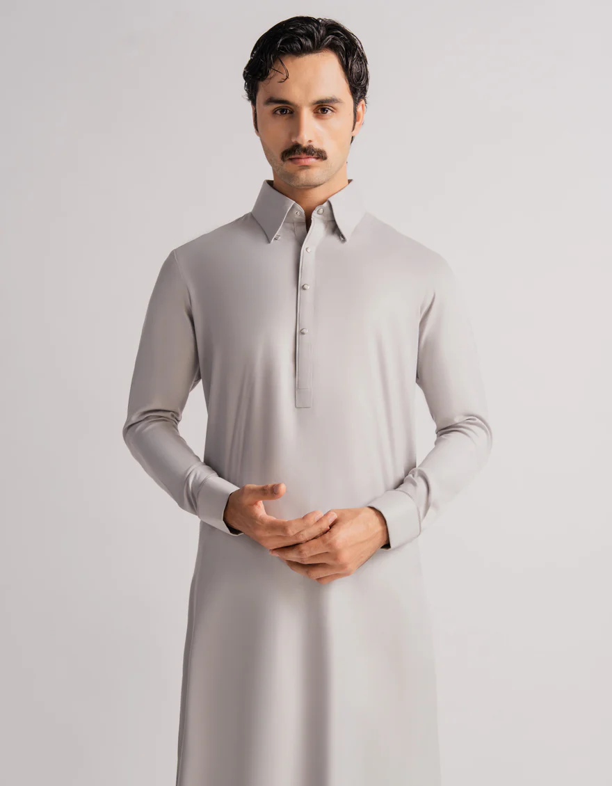 GREY KAMEEZ SHALWAR | JJKS-A-48370/S26/JJ10870-FL - Image 2