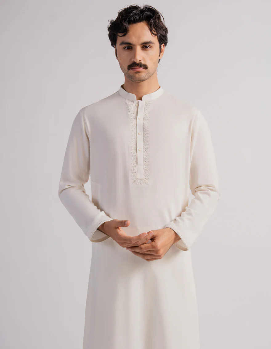 CREAM KAMEEZ SHALWAR | JJKS-A-50562/S26/JJ10582-FL - Image 2