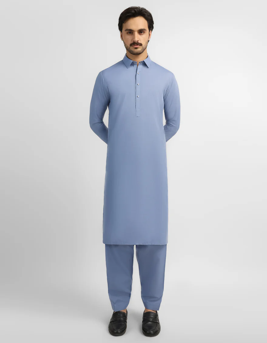 BLUE KAMEEZ SHALWAR | JJKS-A-60092/S26/JJ10763-PN