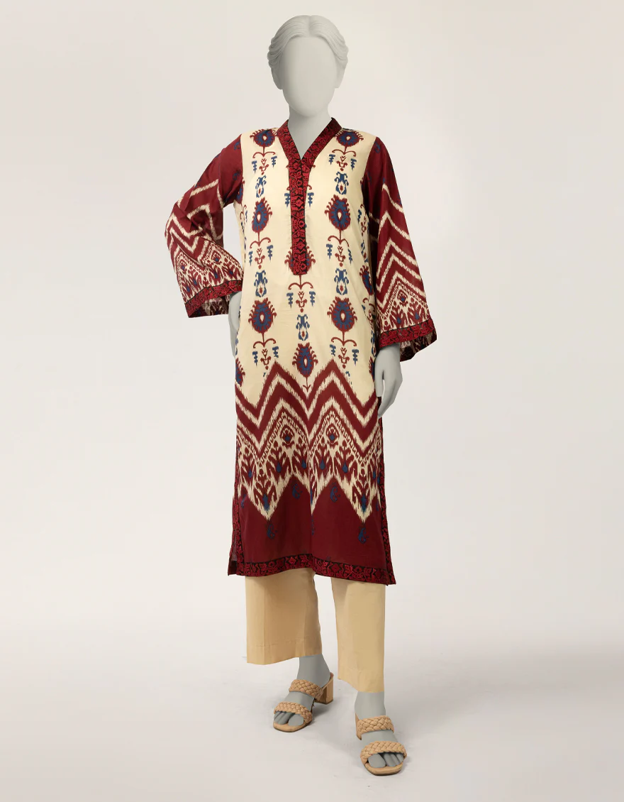 OFF WHITE LAWN KURTI | JJLK-S-JSS-26-628 FB/ASSORTMENT-15