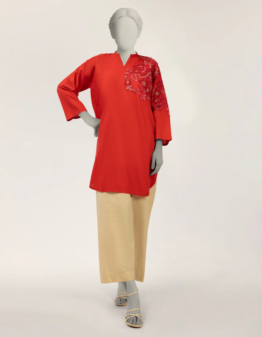 RED DOBBY KURTI | JJLK-S-JSS-26-634 FB/ASSORTMENT-21