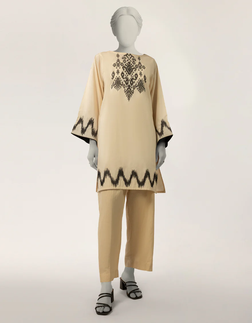 OFF WHITE LAWN KURTI | JJLK-S-JSS-26-636 FB/ASSORTMENT-23