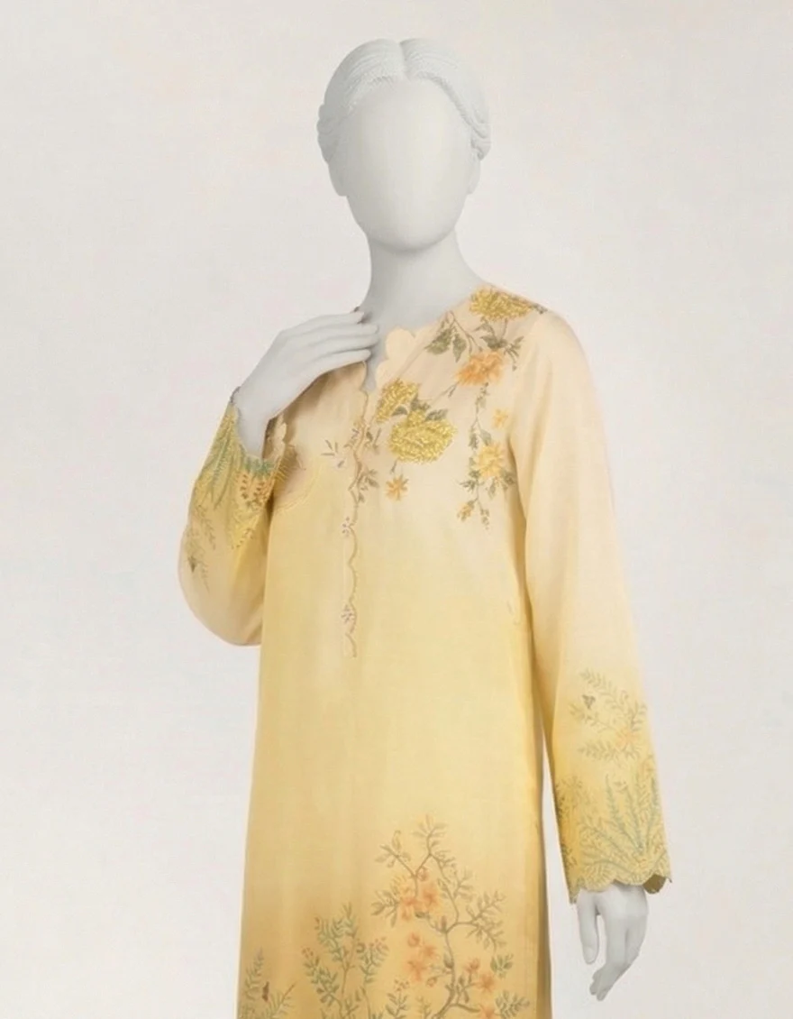 YELLOW LAWN KURTI | JJLK-S-JSS-26-649 FB/BLOSSOM-06 - Image 2