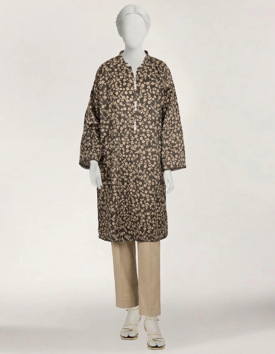 GREY LAWN KURTI | JJLK-S-JSS-26-652 FB/MONOCHROME-7 - Image 3
