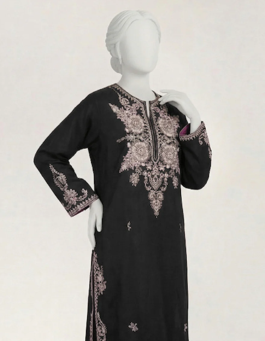 BLACK DOBBY KURTI | JJLK-S-JSS-26-654 FB/MONOCHROME-01 - Image 2